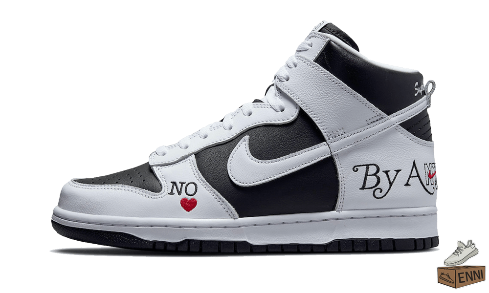 Nike SB Dunk High Supreme By Any Means black/white